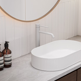 Zen Sanitary Slimline håndvaskarmatur, hvid