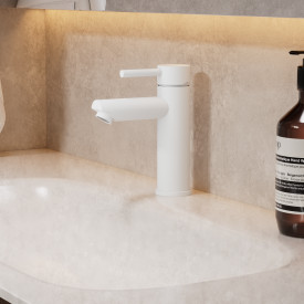 Zen Sanitary Slimline håndvaskarmatur, hvid