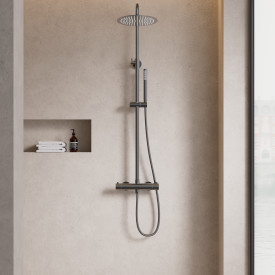 Zen Sanitary brusesæt, sort krom