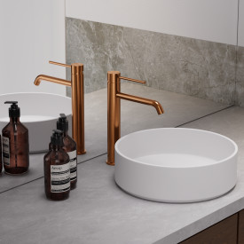 Zen Sanitary Slimline håndvaskarmatur, kobber