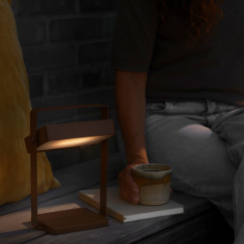 Nordlux Saulio Solar solcelle bordlampe, brun