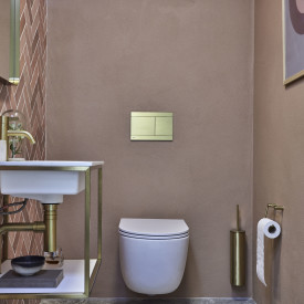 Cassøe A4 toiletbørste, poleret messing