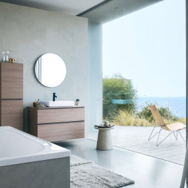 Duravit D-Neo spejl med lys, Ø70 cm