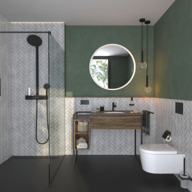 Hansgrohe AddStoris toiletrulleholder, mat sort