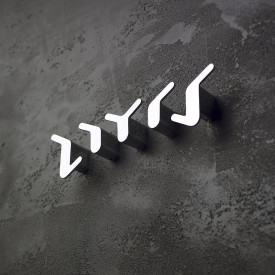 Kriss Organic Model 2 håndklædekrog, poleret rustfrit stål