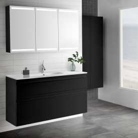 Dansani Mido+ Select spejlskab, 120x64 cm, sort