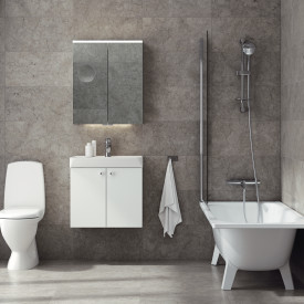 Svedbergs Intro spejlskab, 55x70 cm, hvid