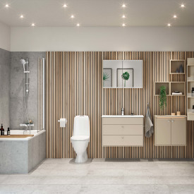 Gustavsberg Graphic underskab 100x40 cm, beige