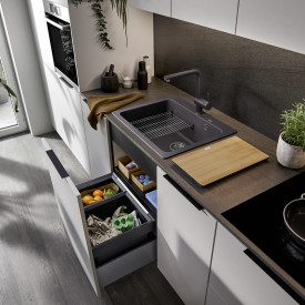 Blanco Pleon 6 UXI køkkenvask, 61,5x51 cm, sort