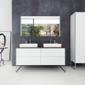 Duravit XSquare spejl med lys, dæmpbar, touch, 160x80 cm, krom