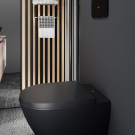 Villeroy & Boch Antao toiletsæde, soft close, aftagelig, mat sort
