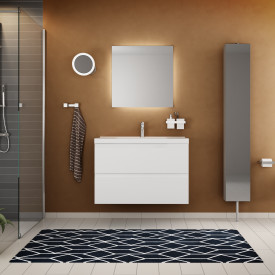 Cassøe Lago brusesæt, børstet krom