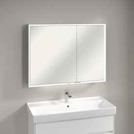 Villeroy & Boch My View Now utenpåliggende speilskap, med belysning, 100x75x16,8 cm