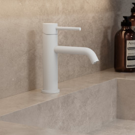 Zen Sanitary Slimline håndvaskarmatur, hvid