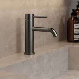 Zen Sanitary Slimline håndvaskarmatur, sort krom