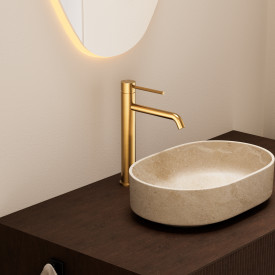 Zen Sanitary Slimline håndvaskarmatur, messing