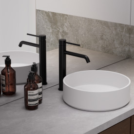 Zen Sanitary Slimline håndvaskarmatur, sort