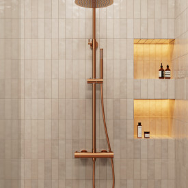 Zen Sanitary brusesæt, kobber