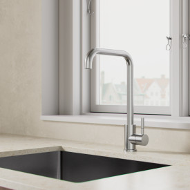 Zen Sanitary køkkenarmatur, børstet rustfrit stål