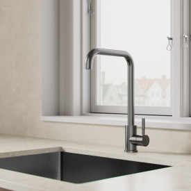 Zen Sanitary køkkenarmatur, sort krom