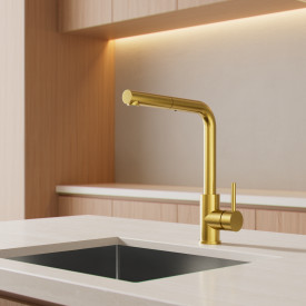 Zen Sanitary køkkenarmatur, udtrækstud, messing