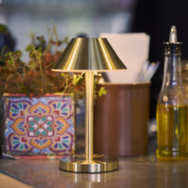 Duni Zelda Midi genopladelig bordlampe, guld