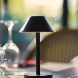 Duni Zelda Midi genopladelig bordlampe, sort