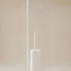Cosmic Geyser toiletbørste med toiletrulleholder, mat hvid