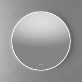 Linn Bad Finden rundt speil med led lys, Ø100 cm