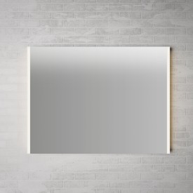 Linn Bad Hilde speil med lyskant i sidene, 100x75x3,5 cm