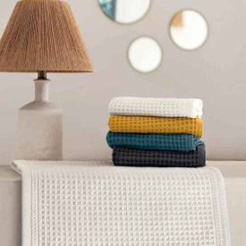 Sorema Favo håndklæde, 55x100 cm, grøn