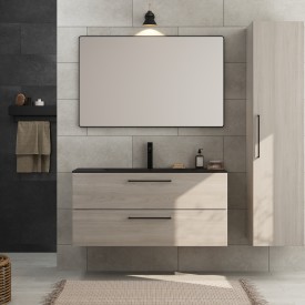 Linn Bad Ingrid servantskap, 2 skuffer, venstre, 120x45,3x57 cm, lys eik