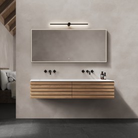 Linn Bad Selma servantskap, 1 Skuff, 100x45,7x33,4 cm, eikestav