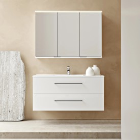 Linn Bad Hilde Møbelpakke, 2 skuffer, 120x46x59,8 cm, med servant, hvit matt