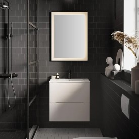 Linn Bad Emma Smal servantskap, 60x35x57 cm, 2 skuffer, hvit matt