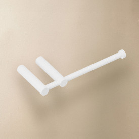 Cosmic Logic toiletrulleholder, mat hvid