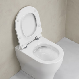 GSI Tono toilet, back-to-wall, uden skyllekant, hvid