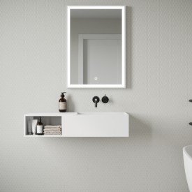 Copenhagen Bath Søndersø servant, 80x40 cm, hvit matt