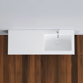 Copenhagen Bath Romsø møbelservant, 120x45 cm, høyre, hvit matt