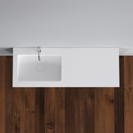 Copenhagen Bath Romsø møbelservant, 120x45 cm, venstre, hvit matt