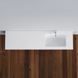 Copenhagen Bath Romsø møbelservant, 160x45 cm, høyre, hvit matt