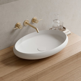 Copenhagen Bath Rosenborg oval servant, 60x40 cm, hvit matt