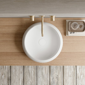 Copenhagen Bath Rosenborg rund servant, Ø40 cm, hvit matt