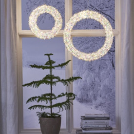 Star Trading Magic julekrans med lys, Ø30 cm
