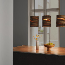 OSRAM DECOR Cardboard Cylinder Pendant 3XE27 brun