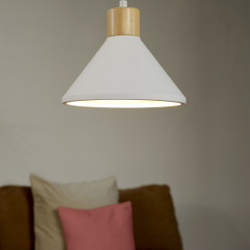 Osram Decor Plaster Wood pendel, Ø22 cm
