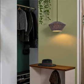Osram Decor Stripes pendellampe, grå, Ø30 cm