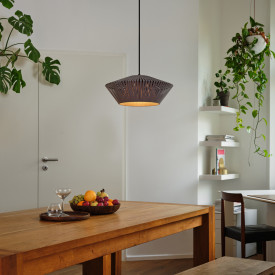 Osram Decor Stripes pendellampe, grå, Ø40 cm