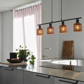 OSRAM DECOR Clay Windows Pendant Plate Linear 4XE27