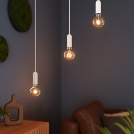 Osram Vintage 1906 Round lampupphängning, vit